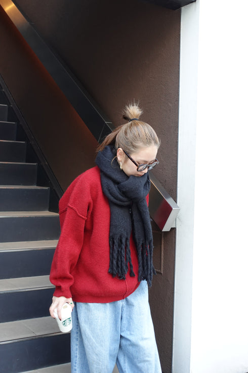 ベーシックルーズニット